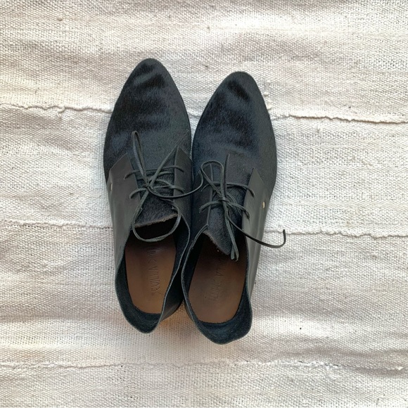 Pony Hair and Leather Loafer - Picture 3 of 4